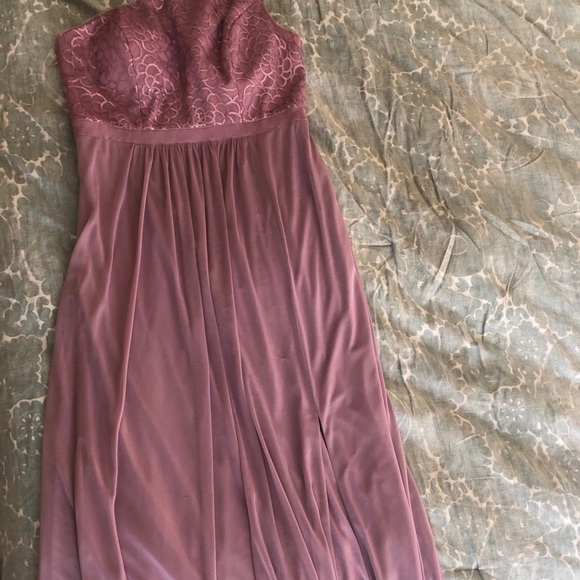david's bridal sequin bridesmaid dress MAROON SEQUIN DAVIDS BRIDAL womens formal dress, 0 – Pink Bulldog Boutique main image 1